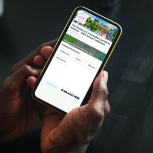 Man using application on the phone